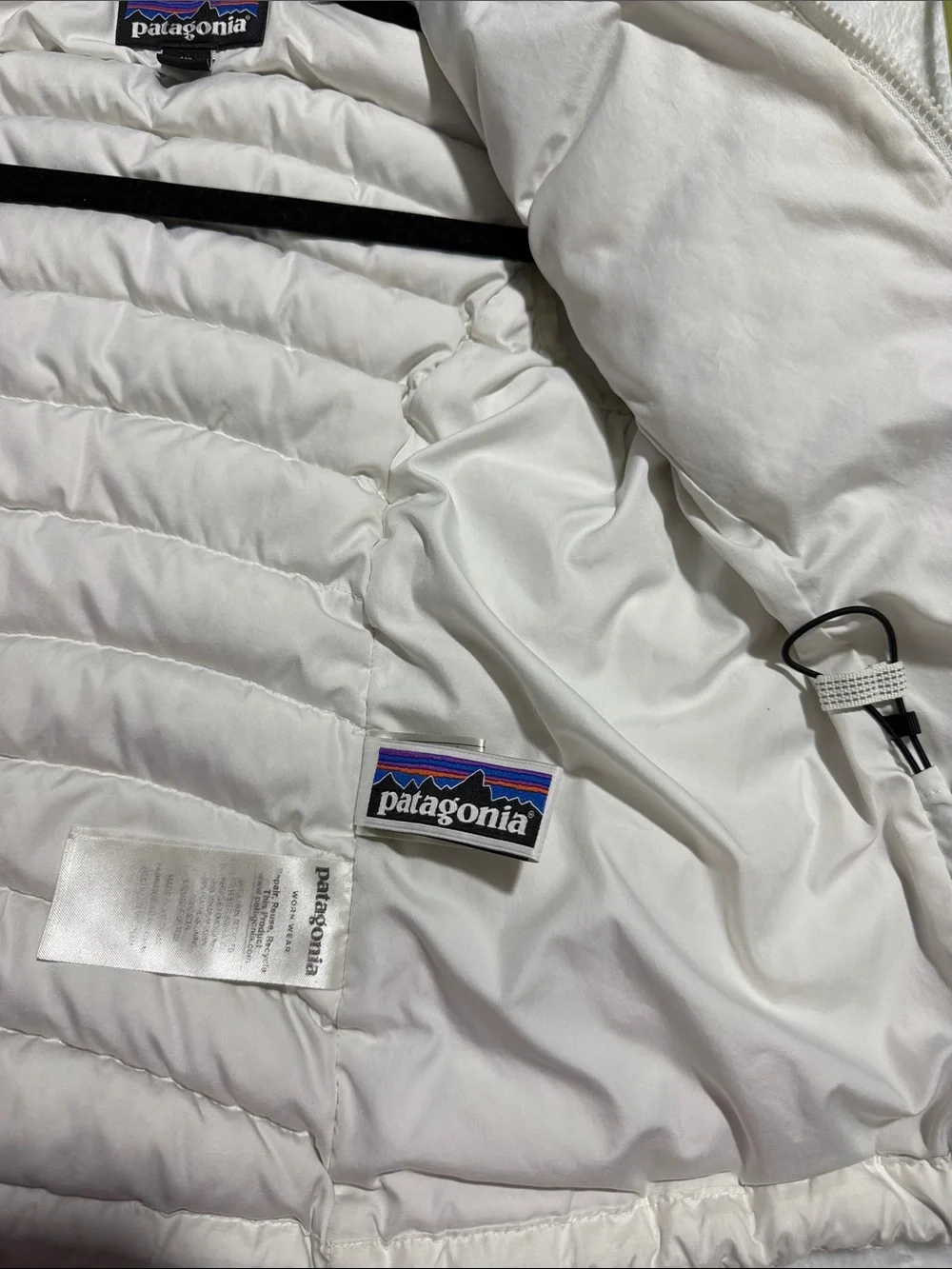 Patagonia Off-White Quilted Down Vest